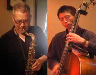 中西真一(Tenor Sax) 矢野克宏(Bass)　Reunion Session