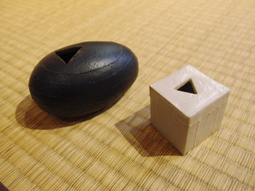 上野敬子 花器 たまご型 4cm立方体 ARTCUBE SHOP
