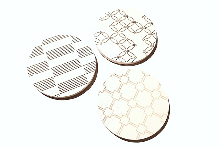 唐紙文様 珪藻土コースター 伝統工芸品 京からかみ 細見美術館 ARTCUBE SHOP